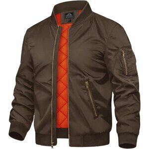 🆕Tacvasen Men Coffee Bomber Winter Padded Work Coat Casual Windproof Jacket